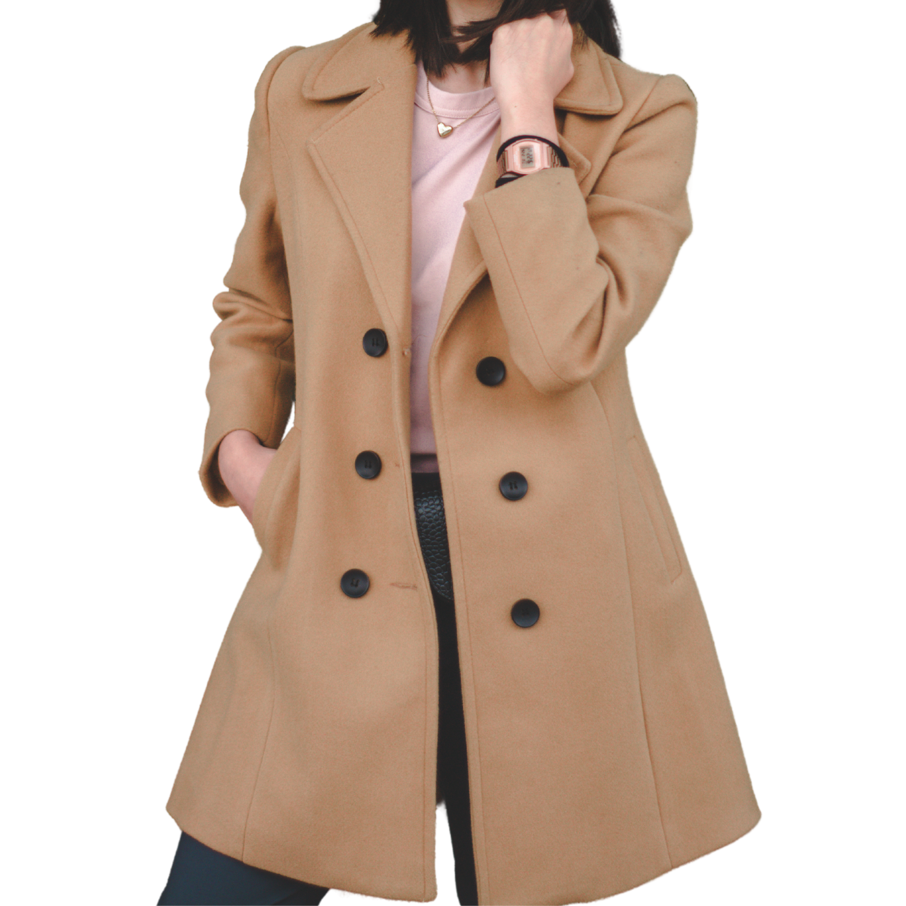 Abrigo camel mujer